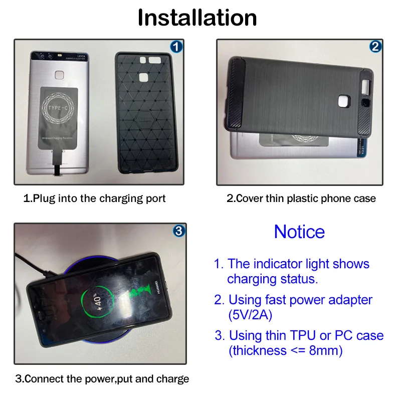 

Phone Wireless Charging for Xiaomi Redmi K20 K30 Pro Ultra K30S K30i 5G Wireless Charger Pad+Qi Receiver Type-C Charging Adapter