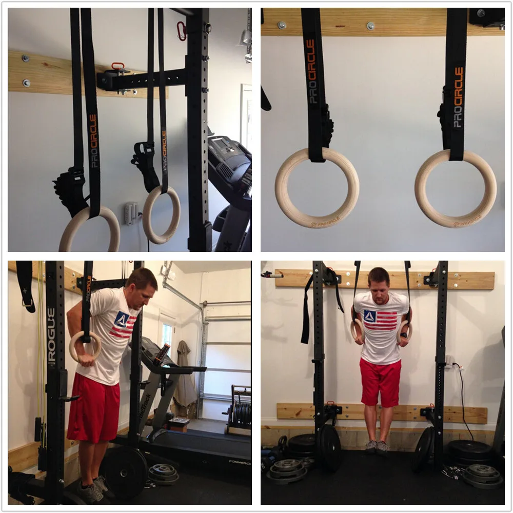 Гимнастические кольца с ремешками регулируемые для силовых тренировок