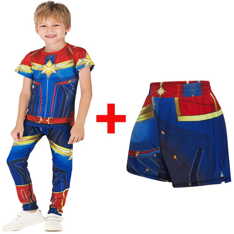 Детский комплект для MMA из двух предметов компрессионные трикотажные изделия +