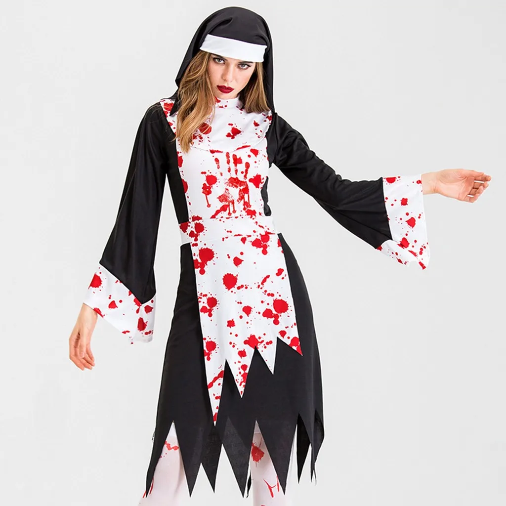 Страшные костюмы для женщин костюм вампира на Хеллоуин одежда день Святого