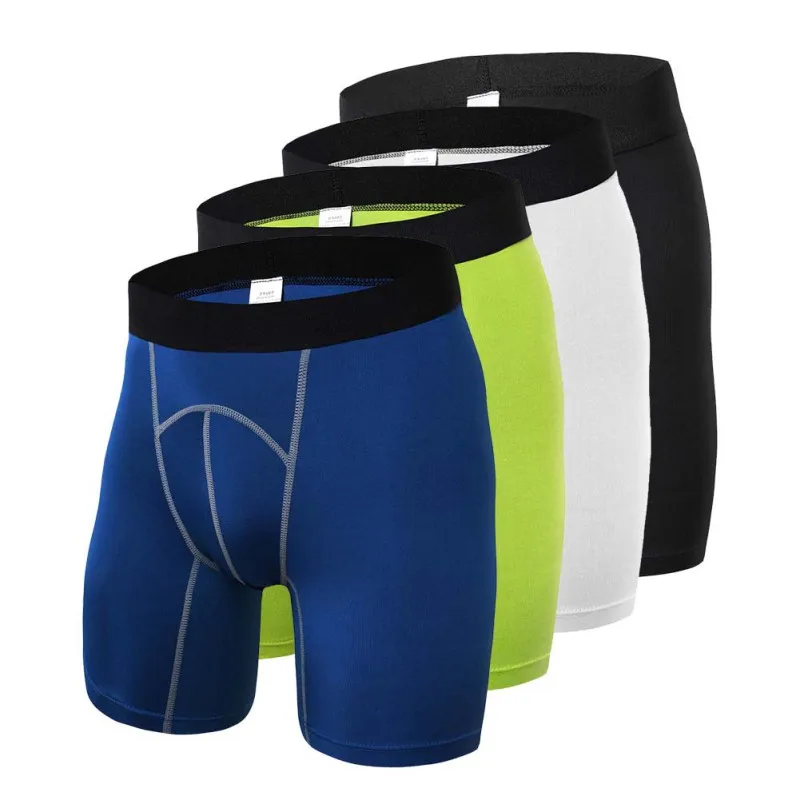 Мужские летние шорты для фитнеса компрессионные тонкие с эластичной талией