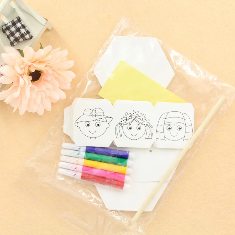 Детские поворотные картины с изменением цвета одежды ручная работа DIY Краска