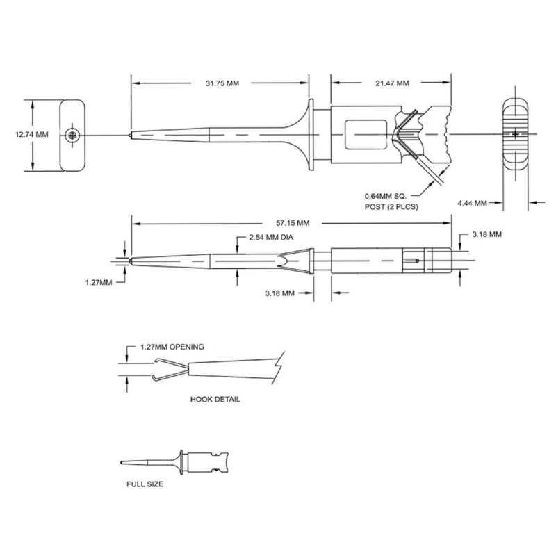 Безопасно для использования белый и черный совместим с осциллографом Han tek мини