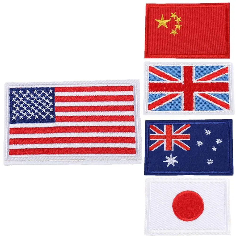 1 шт. 3D аппликация для рукоделия вышивка утюгом патч с вышивкой флаг