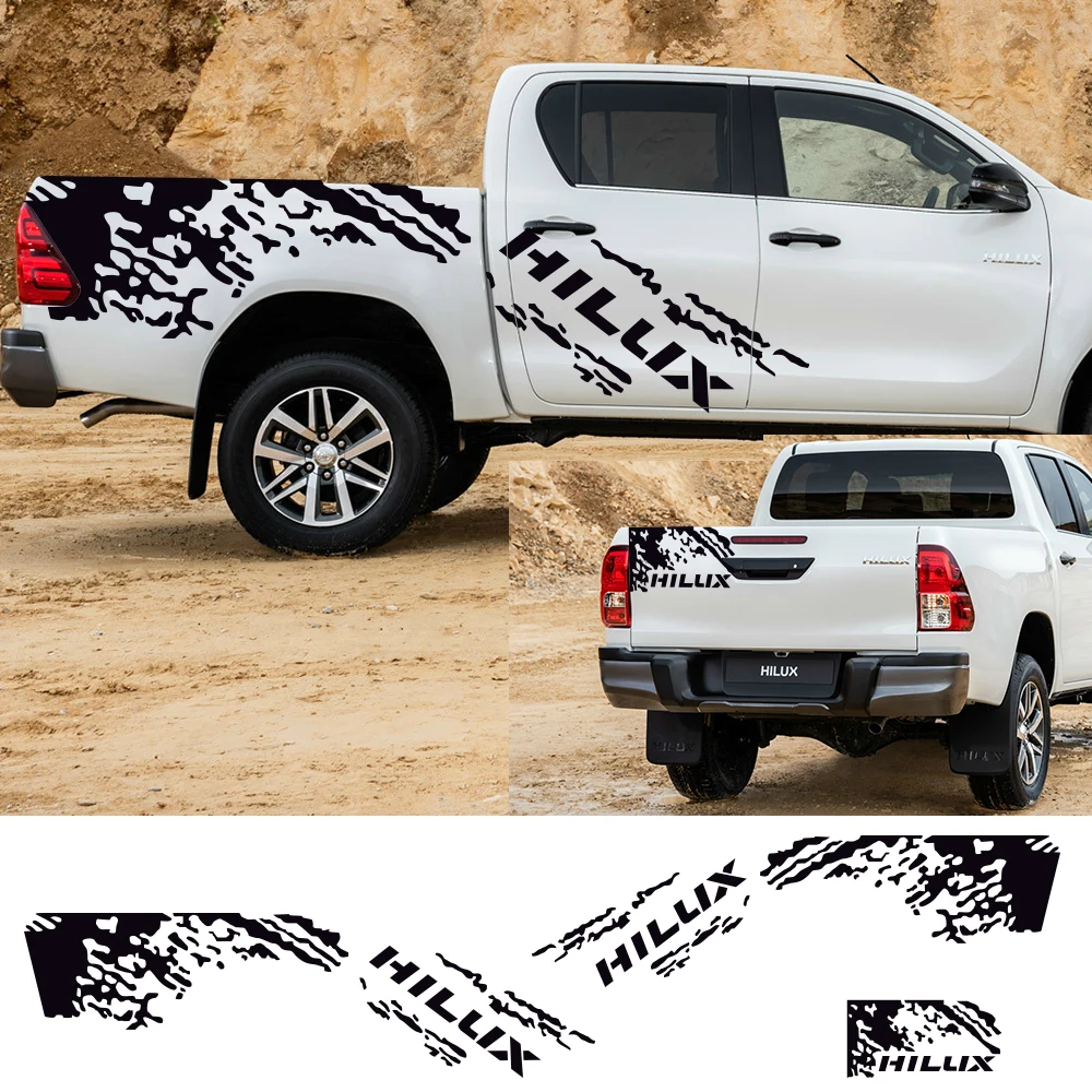 Автомобильные наклейки для TOYOTA HILUX Revo или Vigo задний багажник автомобильные