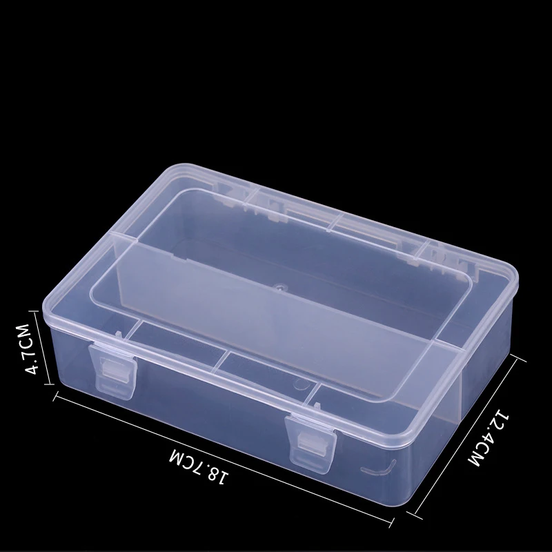 Прозрачная Нейл-арт чехол для хранения органайзер пустой контейнер коробка