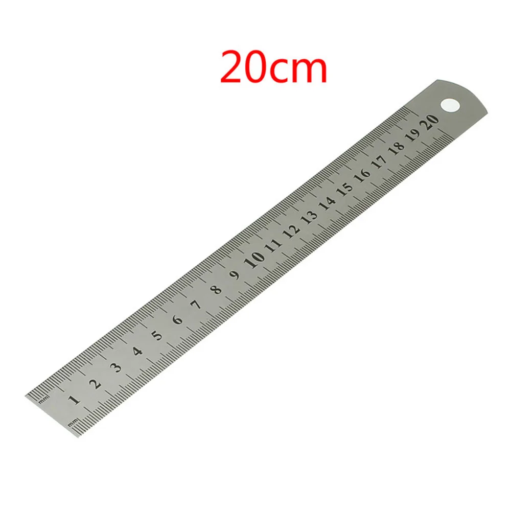 Sewing Foot 15-30cm Stainless Steel Metal Straight Ruler Tool Precision Double Sided Measuring | Инструменты