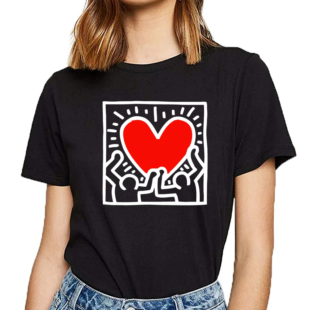 Женская футболка с надписью love ii белая короткая женская | одежда