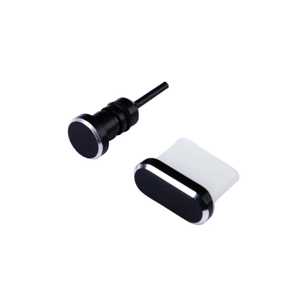 

1PCS Metal Anti Dust Plug Type-C Charging Port Earphone Jack USB Dust Plug Stopper Cap Cover for iPhone Cell Phone Accessories