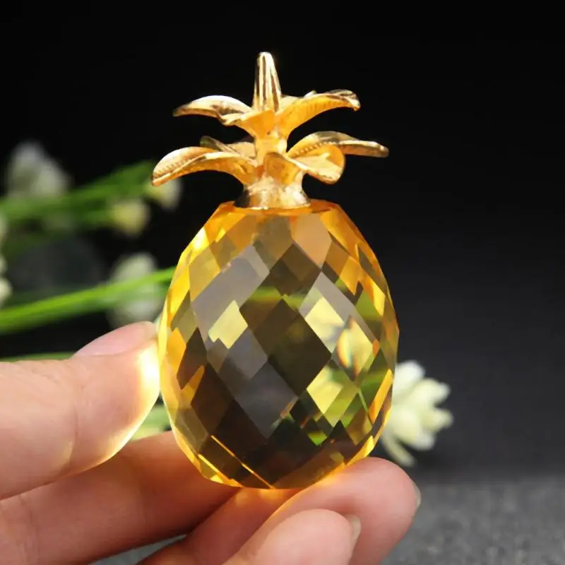 Статуэтки хрустальные в форме ананаса бриллиантовые мини фотообои DIY искусство