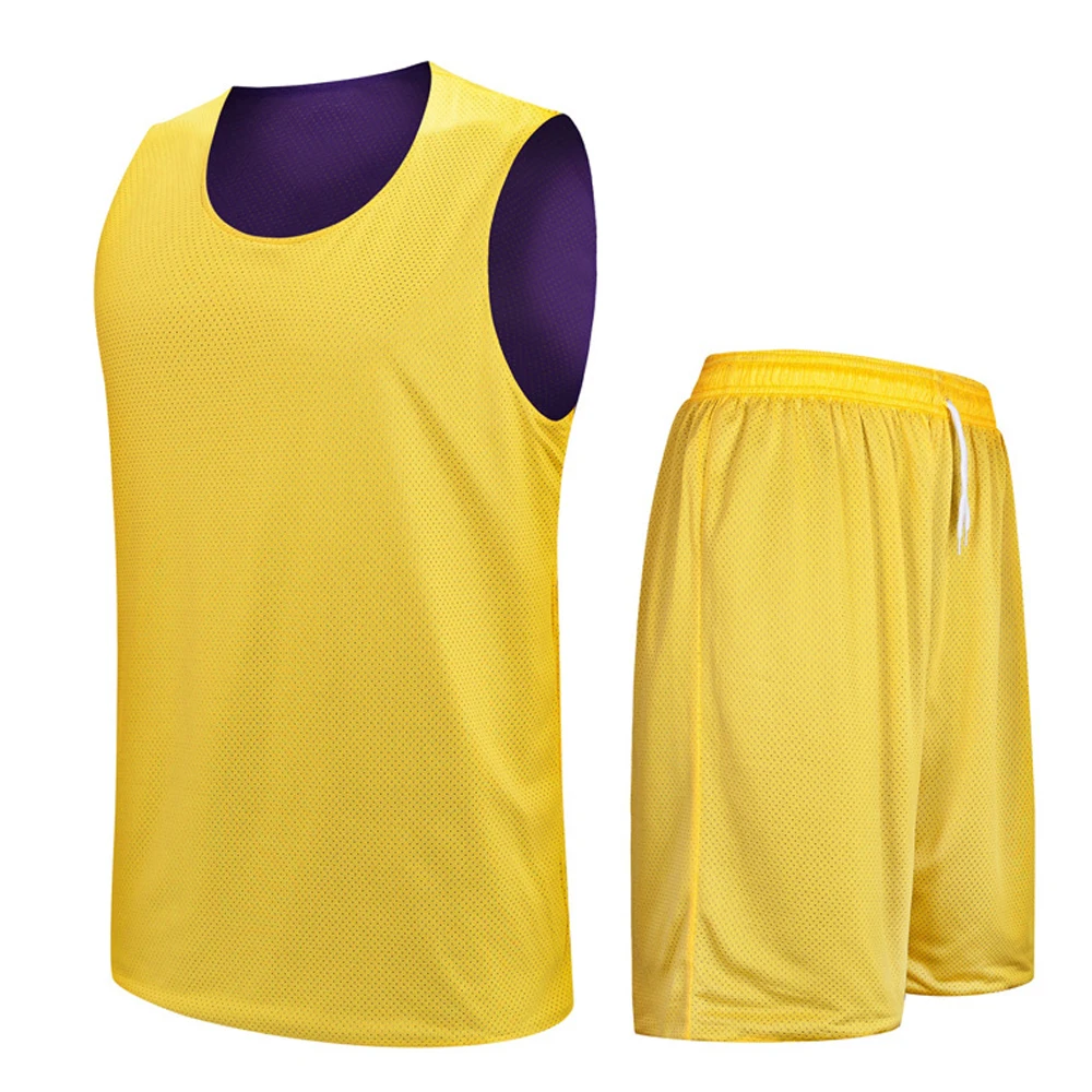 Новинка двусторонний баскетбольный костюм для родителей и детей майка мужчин