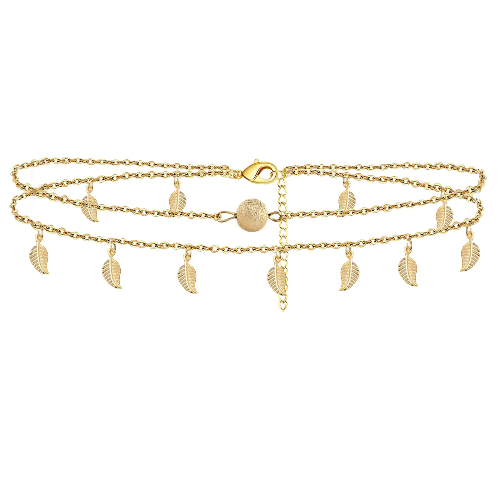 Браслет на ногу женский с сердечками украшение в виде искусственного слона