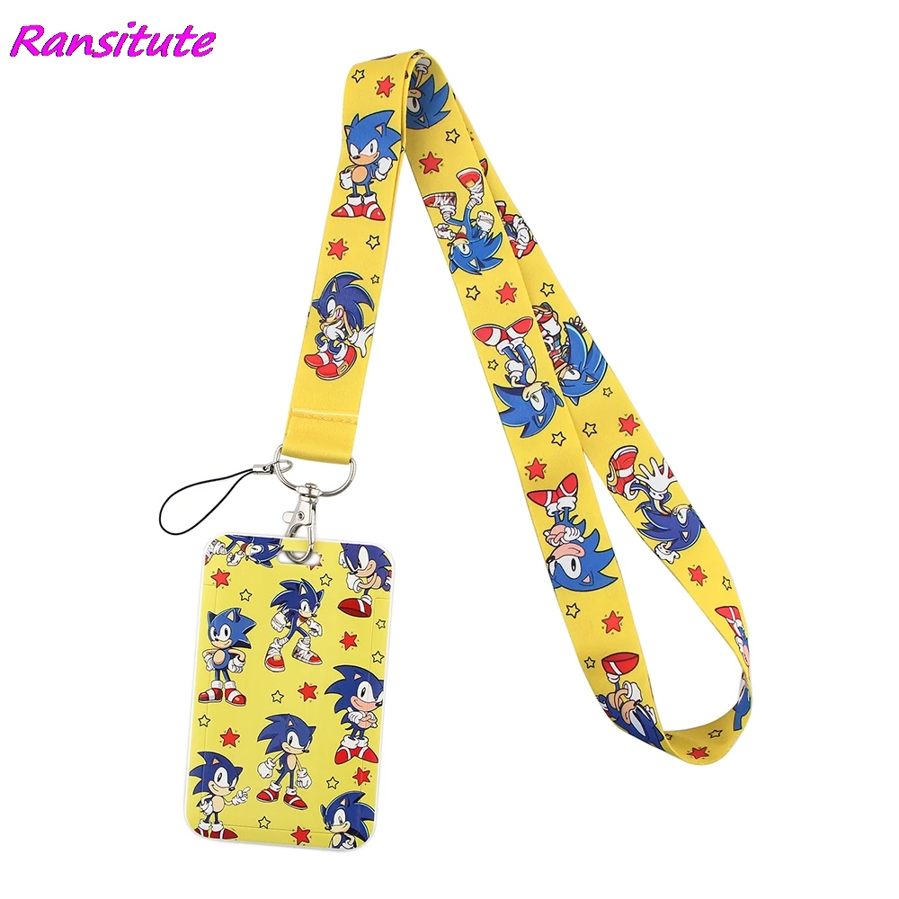 Шнурок для кредитных карт Ransitute R1988 желтого цвета с рисунком из мультфильма