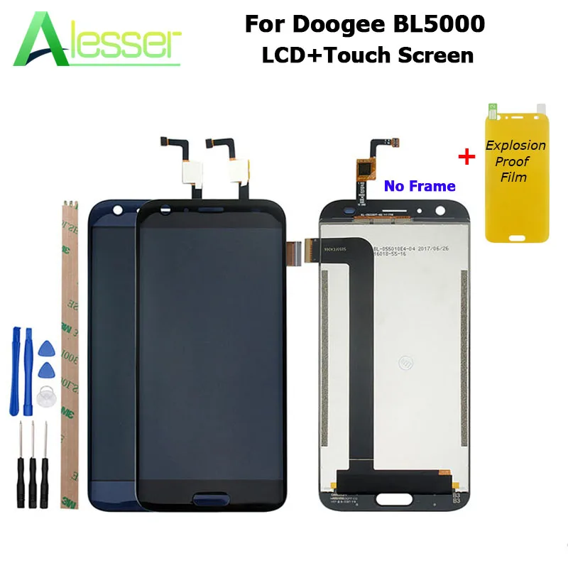 ЖК дисплей и сенсорный экран Для Doogee BL5000 сменный дигитайзер в сборе аксессуары