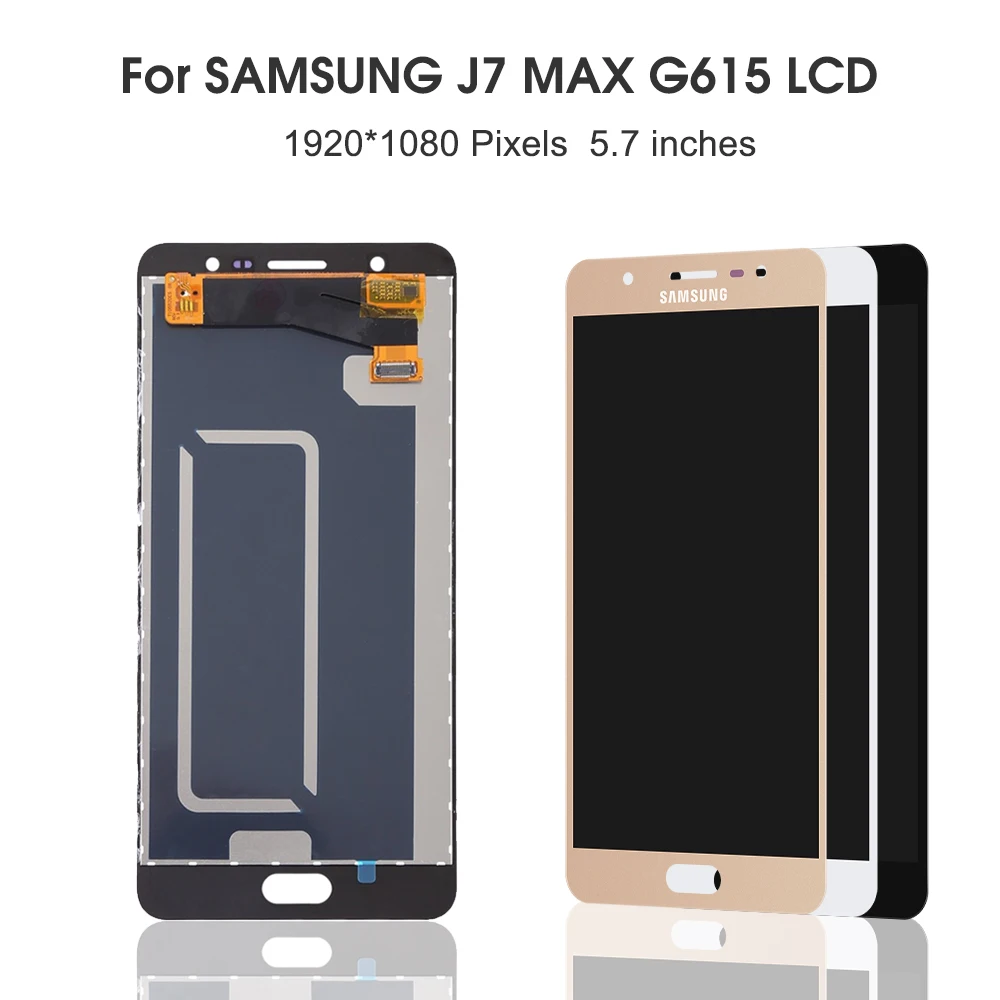 5,7 '' ЖК-дисплей для samsung J7 MAX дисплей сенсорный дигитайзер сборка Repalcement для samsung G615 G615F G615FU G615F/DS lcd