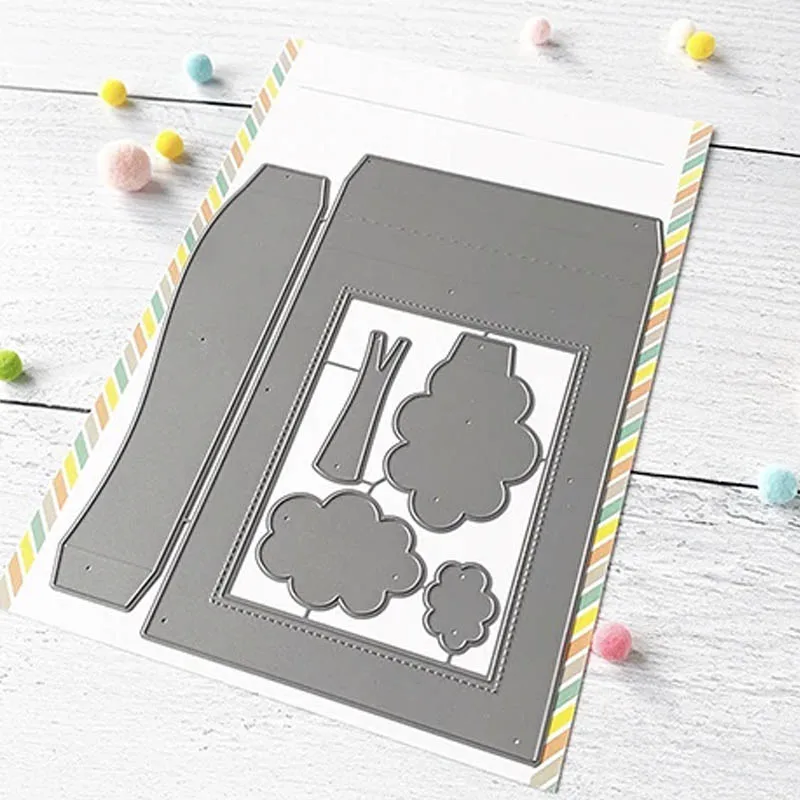 

Metal Cutting Dies Round Irregular Shape Frame Square Rectangle Hugs Love For DIY Scrapbooking Embossing Paper Cards Dies 2021