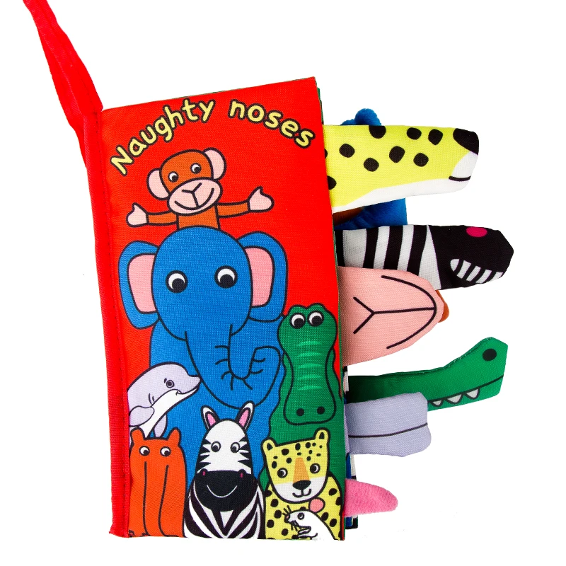 Детские книжки Pudcoco тканевая 3d-книга с животными и хвостом детская головоломка 2020