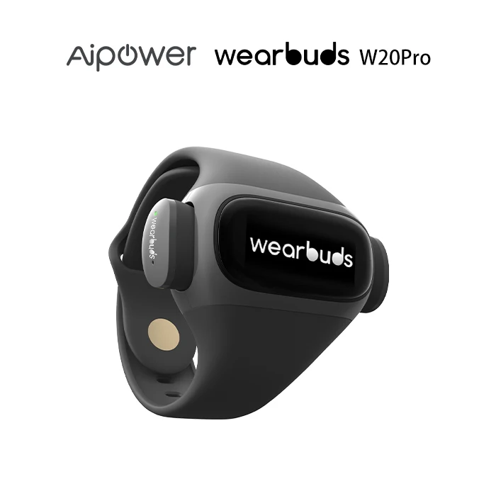 Aipower-reloj inteligente Wearbuds W20 Pro, con auriculares inalámbricos, rastreador de Fitness, auriculares estéreo inalámbricos en el interior