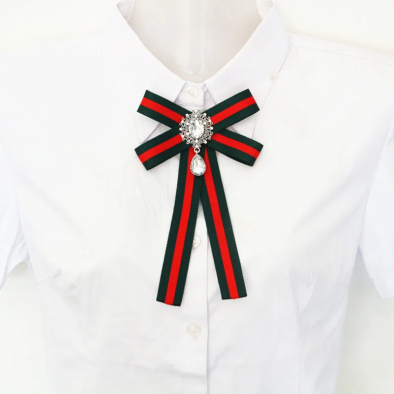 Модный ручной работы воротник галстук корсаж брошь платье рубашка бант ткань