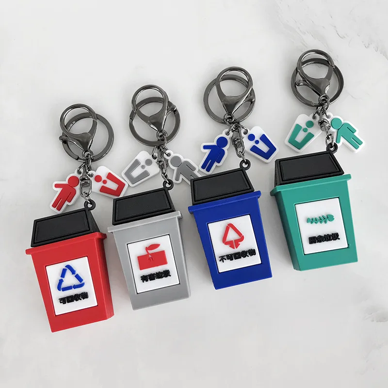 2019 Новая мода Автомобильная корзина для мусора брелок эпоксидное кольцо ключей 4