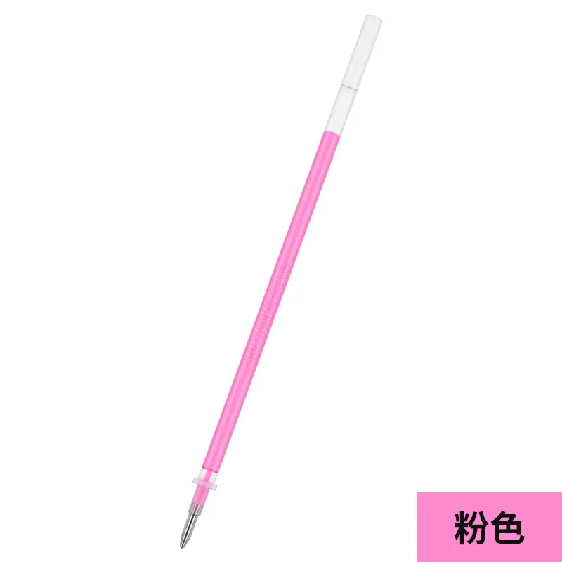 pink refill Черная карточка маркер ручка 8 многоцветная блестящая живопись гелевая ручка подарки для школы и офиса домашняя канцелярская белая Серебряная Золотая Ручка - Цвет: pink refill