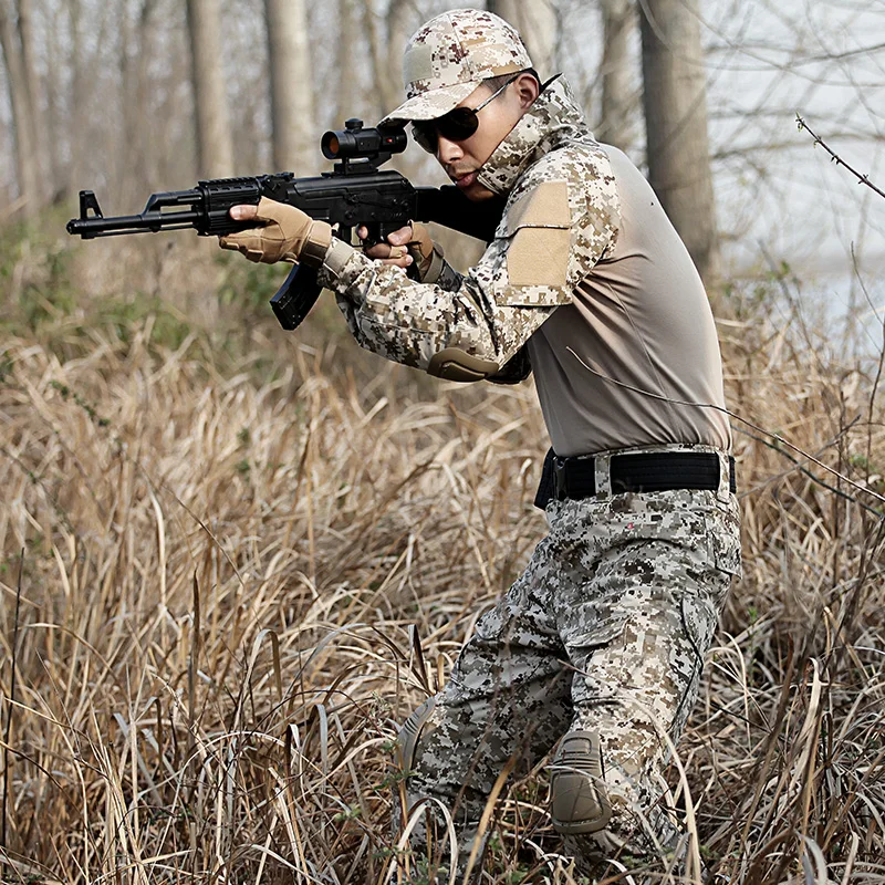 Мужской костюм армии США Тактическая Военная униформа камуфляжный немецкий