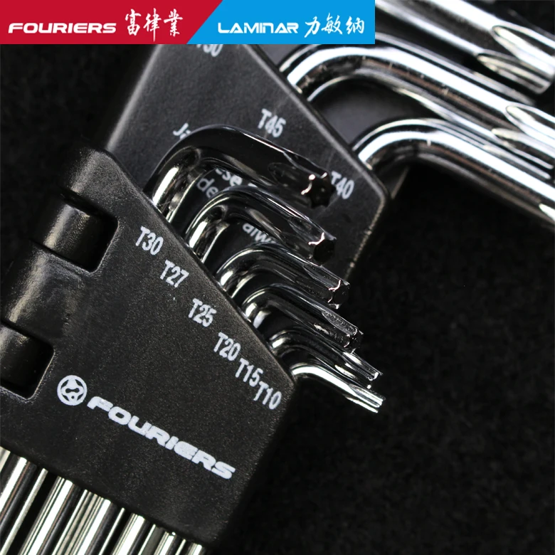 FOURIERS TL-ST004 Инструменты для ремонта велосипеда 9-секционный торцевой шестигранный