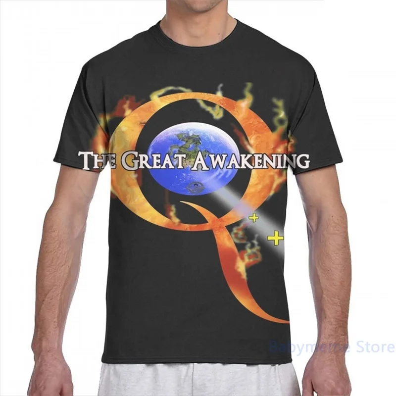 Мужская и женская футболка Q The Great модная со сплошным принтом для пробуждения