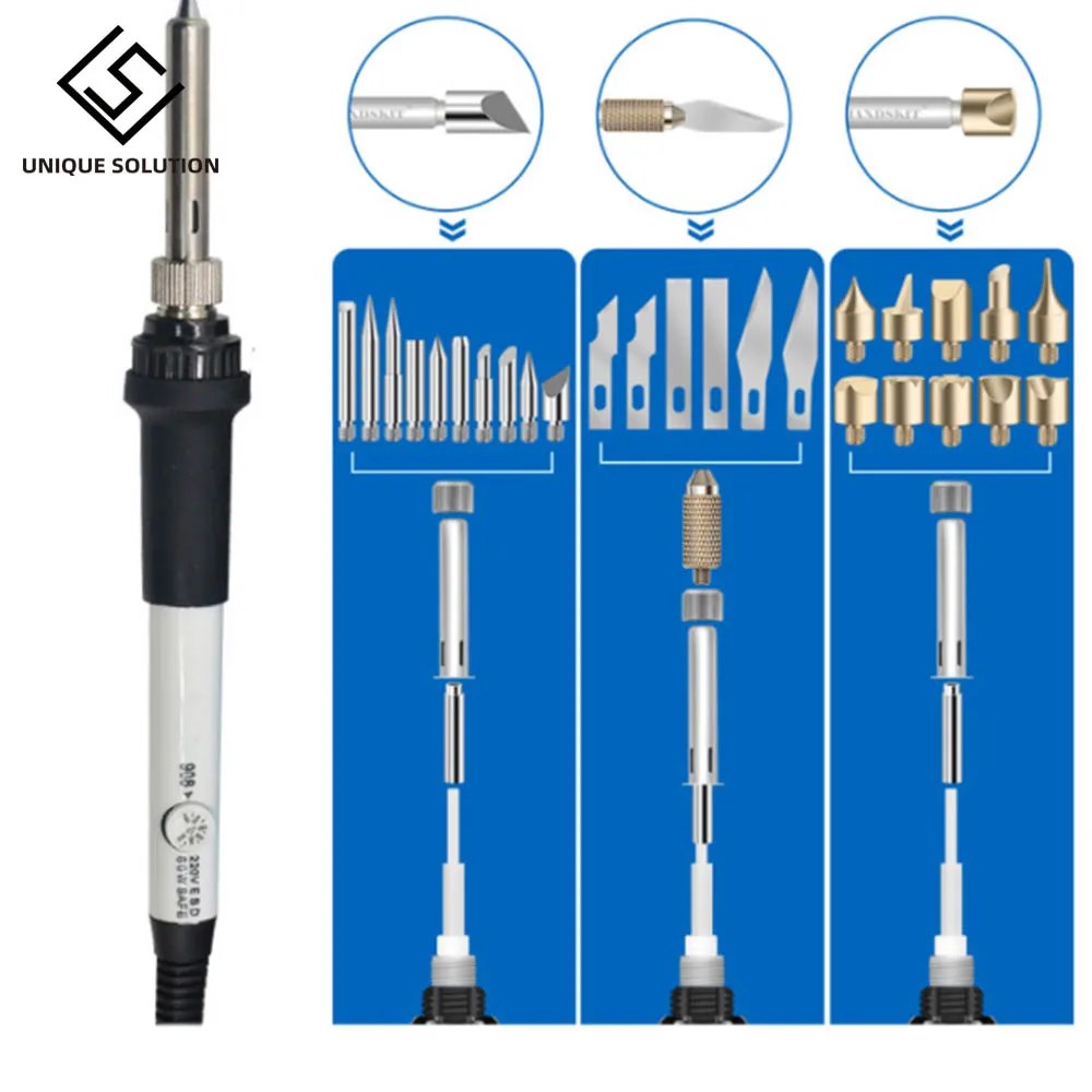 Комплект для выжигания из дерева сделай сам 72 шт. теплопередающая тыква