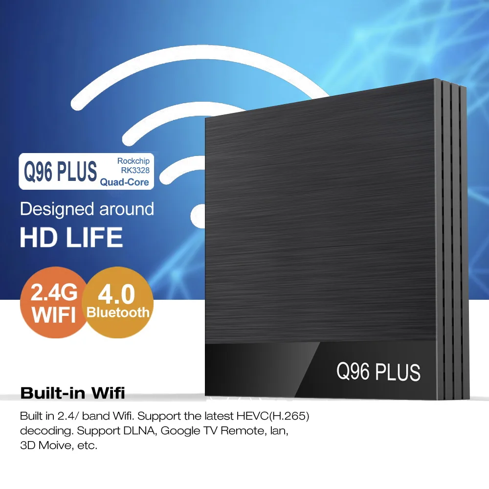 Android 8 1 4G 64G 4K HD четырехъядерный Смарт ТВ бокс 2 & 5G Wifi BT4.0 H96Max 4 Гб 64 медиаплеер