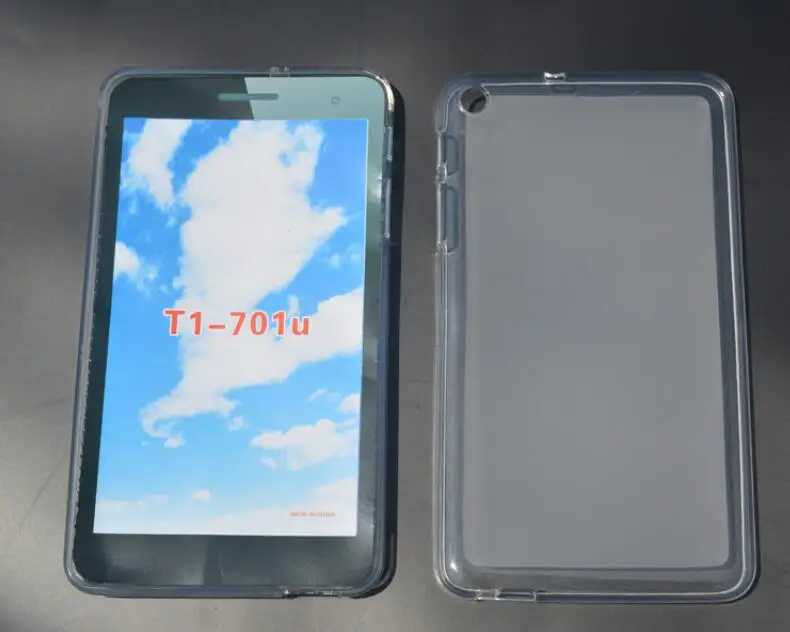 ONLY SOFT CASE Чехол для планшета huawei MediaPad T1 7,0 T1-701U T1-701 701 701U вращающийся на 360 Градусов Кожаный защитный чехол MediaPad T1 7" - Цвет: ONLY SOFT CASE