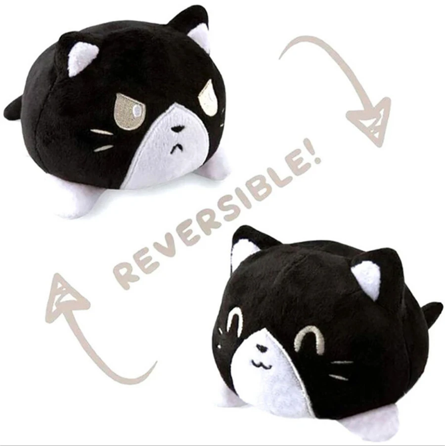 

Doll Stuffed Emotional New Flip Plush supplies Home Stuffed Flip supplies Double-sided Home Toy Kids pulpo Cat Crossing