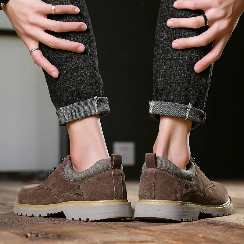 

sneakers oxford plus shoe leather spring size men fashion sport de casual vintage platform mens wear Sneaker designer slip male