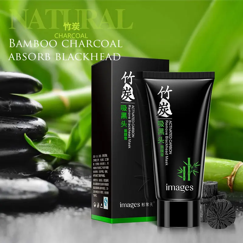 Маска для удаления черных точек на носу с бамбуковым углем|face care|black mask acneblackhead |