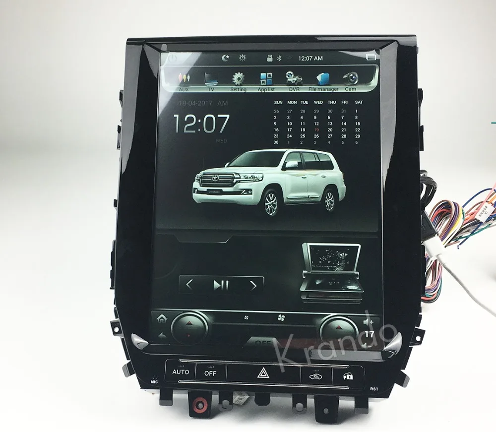 Krando Android 8 1 4G 64G ROM 12 &quotвертикальный экран автомобиля аудио радио плеер для Toyota Land