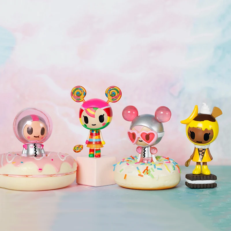 Оригинальный Tokidoki рисунок в форме пончика Семья 2nd глухая коробка милая Кукла