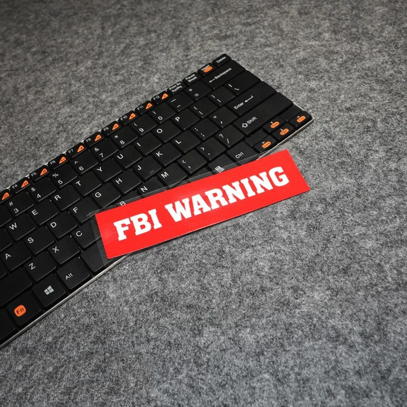 LuLuSticker #185 15x4 см FBI WARNING 3 м светоотражающие забавные наклейки для стайлинга