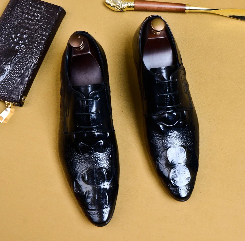 Мужские классические туфли из натуральной кожи броги роскошные элегантные для