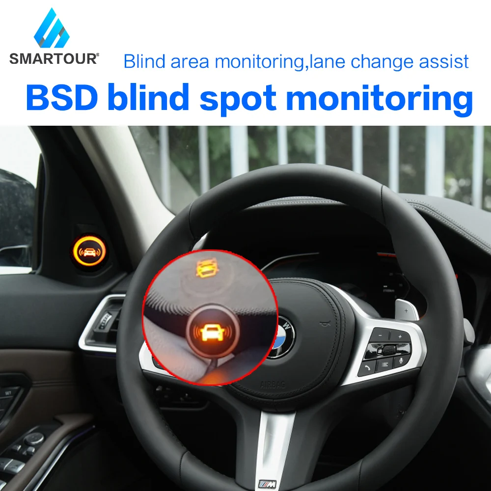 

SMRATOUR Millimeter Wave Radar blind spot detection system BSD BSA BSM Microwave Blind Spot Monitoring Change Lane Aided Parking