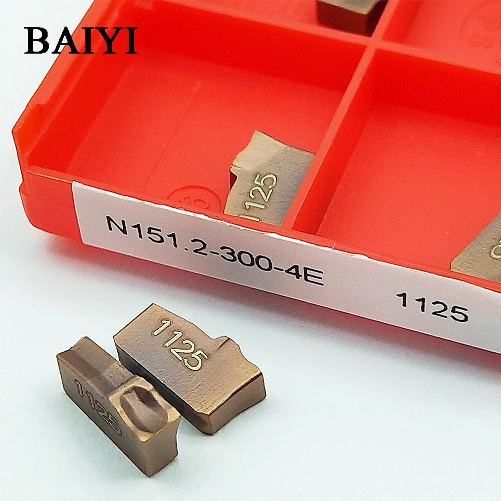 10 шт. N151.2-300-4E 1125 резки с ЧПУ твердосплавные инструменты для нанесения канавок лезвие Токарные пластины лезвие станка