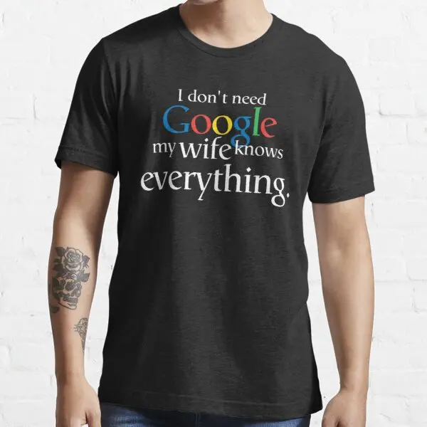 

Мне не нужно Google, моя жена знает все, веревка, мужская мода, во все тяжкие футболки, 100% хлопок, Мужская футболка с рисунком