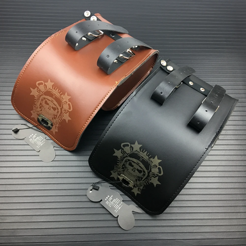 Багажная сумка из искусственной кожи для мотоциклов универсальная инструментов