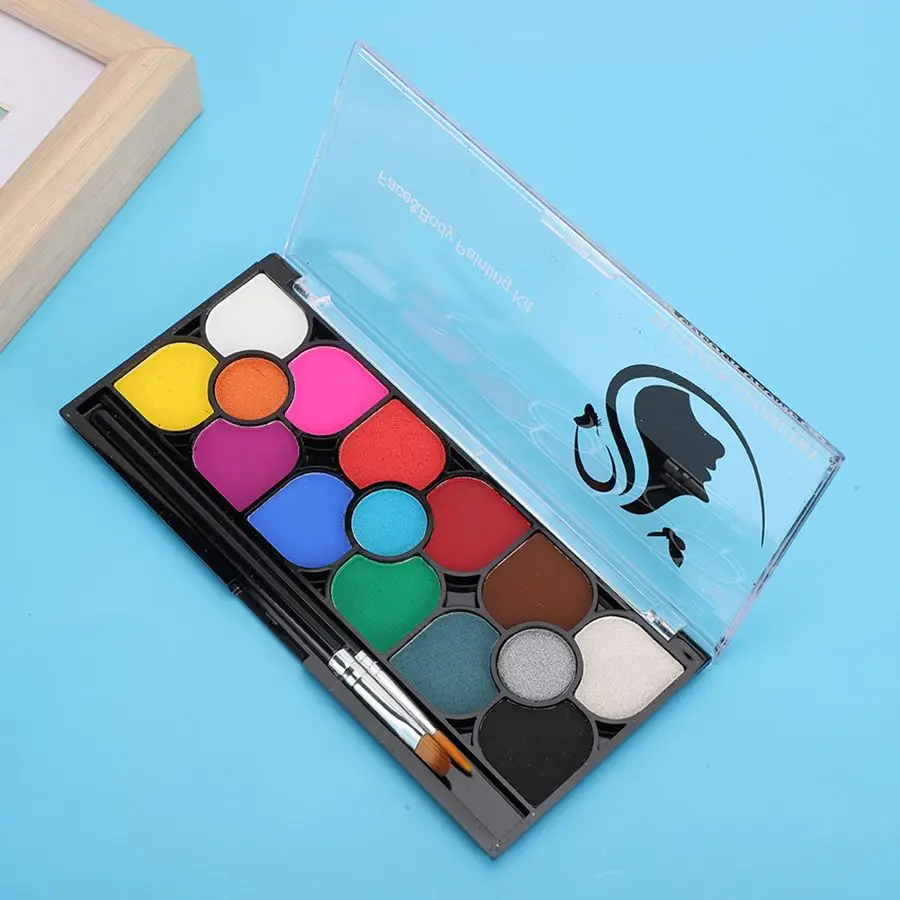 Professional Water Soluble Face Paint Body Painting Pigment Brush DIY Cosmetic Tools for X'mas Halloween Costume Parties Stage |
