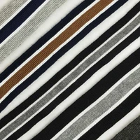 quality 5m 2 5cm grey black 100mecerized cotton elastic webbings striped soft ribbon for sports casual wear garment accessories