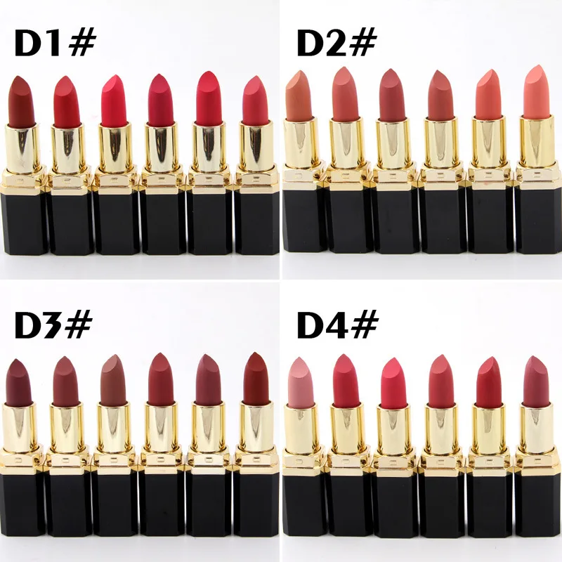 6 видов цветов/набор матовых помад стойкие помады нюдовый макияж косметика для