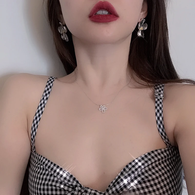 Женская цепочка из серебра 925 пробы с фианитом | Украшения и аксессуары