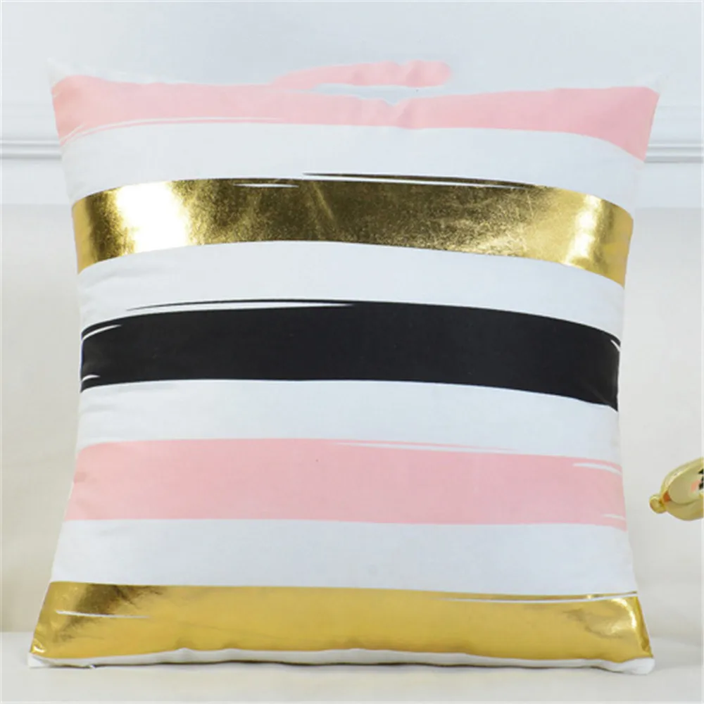 Подушка геометрической формы 45x45 синяя декоративная диванная подушка для дивана