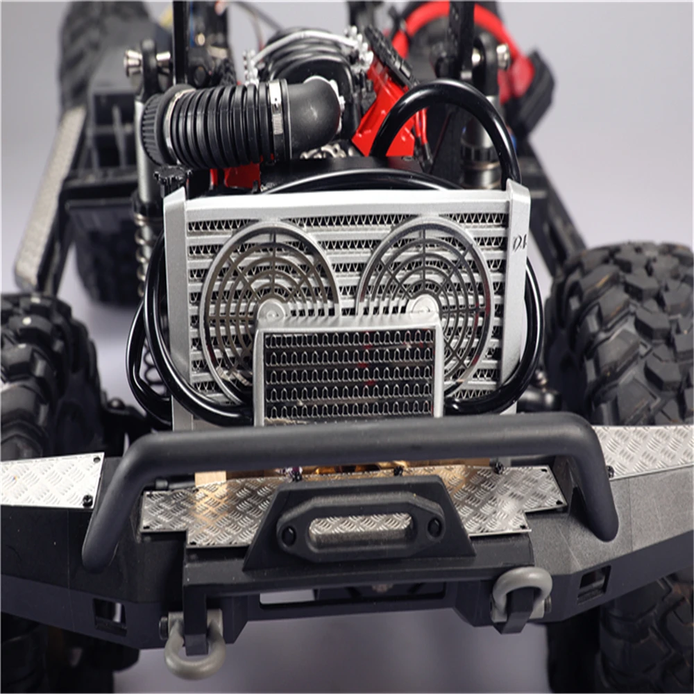 Охлаждающая коробка для резервуара воды бак радиатора Traxxas TRX4 JEEP Corvette V8 Engine LS3 RC