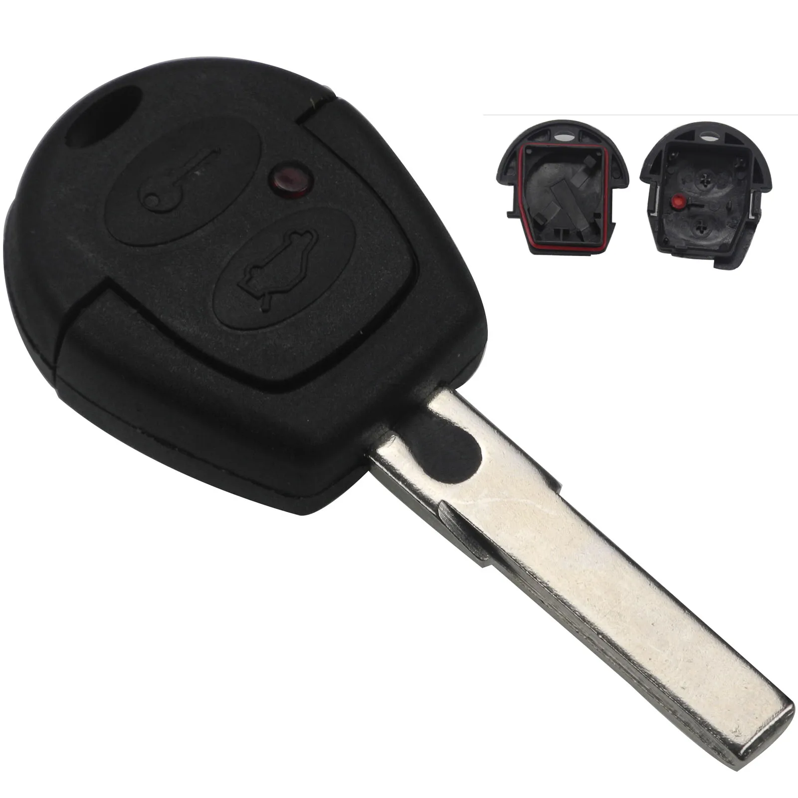 Kutery 10 шт. 2 кнопки дистанционного автомобильного ключа чехол для Vw Polo Golf Jetta Sharan Seat