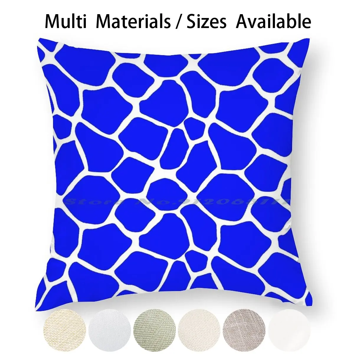 Неоновый Королевский синий чехол для подушки с принтом жирафа наволочка